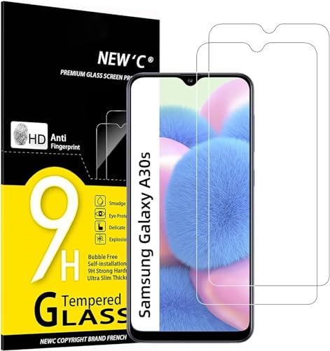 NEW'C 2 Stück, Panzer Schutz Glas für Samsung Galaxy A30s, A40s, Frei von Kratzern, 9H Härte, HD Displayschutzfolie, 0.33mm Ultra-klar, Ultrabeständig von NEW'C