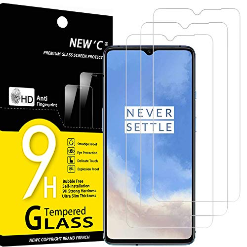 NEW'C 3 Stück, Panzer Schutz Glas für OnePlus 8T, Frei von Kratzern, 9H Härte, HD Displayschutzfolie, 0.33mm Ultra-klar, Ultrabeständig von NEW'C