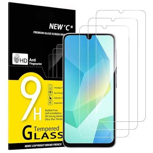 NEW'C 3 Stück für Samsung Galaxy A16 5G, Galaxy A26 5G für Panzerglas, Frei von Kratzern, 9H Härte, HD Displayschutzfolie, 0.33mm Ultra-klar, Ultrabeständig NEW'C 3 Stück für Samsung Galaxy A16 5G, Galaxy A26 5G für Panzerglas, Frei von Kratzern, 9H Härte, HD Displayschutzfolie, 0.33mm Ultra-klar, Ultrabeständig von NEW'C