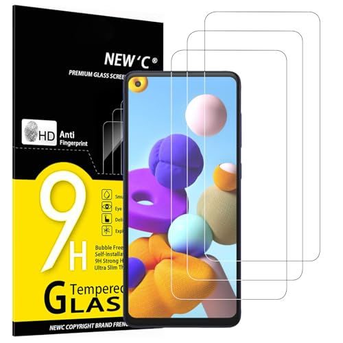 NEW'C 3 Stück für Samsung Galaxy A21s für Panzerglas, Frei von Kratzern, 9H Härte, HD Displayschutzfolie, 0.33mm Ultra-klar, Ultrabeständig NEW'C 3 Stück für Samsung Galaxy A21s für Panzerglas, Frei von Kratzern, 9H Härte, HD Displayschutzfolie, 0.33mm Ultra-klar, Ultrabeständig von NEW'C