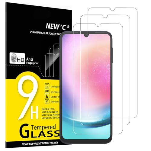 NEW'C 3 Stück für Samsung Galaxy A24 4G für Panzerglas, Frei von Kratzern, 9H Härte, HD Displayschutzfolie, 0.33mm Ultra-klar, Ultrabeständig NEW'C 3 Stück für Samsung Galaxy A24 4G für Panzerglas, Frei von Kratzern, 9H Härte, HD Displayschutzfolie, 0.33mm Ultra-klar, Ultrabeständig von NEW'C