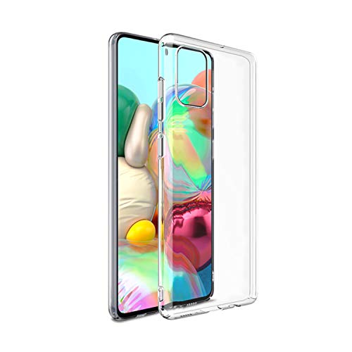 NEW'C Hülle für Samsung Galaxy A71, [Ultra transparent Silikon Gel TPU Soft] Cover Case Schutzhülle Kratzfeste mit Schock Absorption und Anti Scratch kompatibel Samsung Galaxy A71 von NEW'C