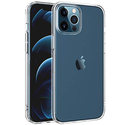 NEW'C Hülle für iPhone 12 Pro Max (6,7 Zoll), [Ultra transparent Silikon Gel TPU Soft] Cover Case Schutzhülle Kratzfeste mit Schock Absorption und Anti Scratch von NEW'C