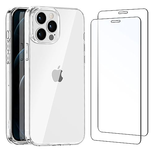 NEW'C Hülle für iPhone 12 Pro Max Ultra Transparent Silikon Weiches TPU Gel und 2 × Panzer Schutz Glas für iPhone 12 Pro Max - Anti Scratch NEW'C Hülle für iPhone 12 Pro Max Ultra Transparent Silikon Weiches TPU Gel und 2 × Panzer Schutz Glas für iPhone 12 Pro Max - Anti Scratch von NEW'C