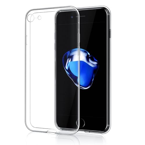 NEW'C Hülle für iPhone SE 2022/SE 2020/7/8, [Ultra transparent Silikon Gel TPU Soft] Cover Case Schutzhülle Kratzfeste mit Schock Absorption und Anti Scratch kompatibel iPhone SE 2022/SE 2020/7/8 von NEW'C