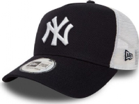 New Era New York Yankees Clean A Frame Trucker Kappe schwarz und weiß (11588489) von NEW ERA