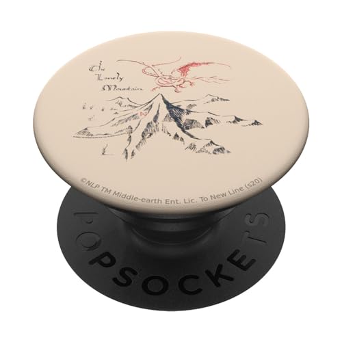 PopSockets The Hobbit Lonely Mountain - PopSockets Ausziehbarer Sockel und Griff für Smartphones und Tablets von NEW LINE CINEMA