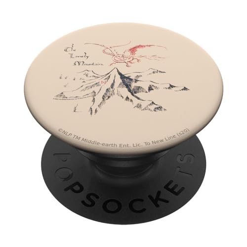 PopSocket : PopGrip The Hobbit Lonely Mountain - PopSockets Ausziehbarer Sockel und Griff für Smartphones und Tablets von NEW LINE CINEMA