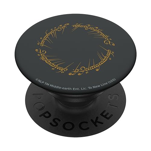 PopSockets The Lord of the Rings One Ring PopSockets PopGrip: Ausziehbarer Sockel und Griff für Handys/Tablets mit Tauschbarem Top von NEW LINE CINEMA