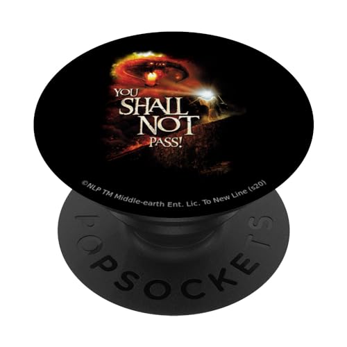 NEW LINE CINEMA Lord of the Rings You Shall Not Pass PopSockets Klebender PopGrip für Smartphones und Tablets, Schwarz NEW LINE CINEMA Lord of the Rings You Shall Not Pass PopSockets Klebender PopGrip für Smartphones und Tablets, Schwarz von NEW LINE CINEMA