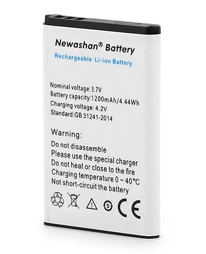 NEWASHAN 1200 mAh 3,7 V Akku kompatibel mit Nokia Handy 100 1616 2610 2710C 3100 3110 3650 7610 C02 N70 Fritz!Fon C6 BL-5C BL-05 GSM Smartphone, wiederaufladbar, Li-Ion-Akku von NEWASHAN