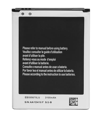 NEWASHAN Akku EB595675LU kompatibel mit Samsung Handy Galaxy Note 2 II GT-N7100 N7102 N7105 N7108, 3100 mAh, 3,8 V, wiederaufladbar, Li-Ion, PDA Akku von NEWASHAN