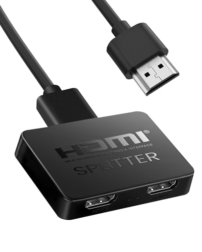 NEWCARE HDMI Splitter 1 in 2 Out, 4K HDMI Splitter 1 in 2 Out Gleichzeitig, Hdmi Verteiler 1 in2 Out, hdmi Splitter 2 Monitore Gleichzeitig Full HD HDTV Blu-Ray DVD, Fire Stick (NOT Extended Display) NEWCARE HDMI Splitter 1 in 2 Out, 4K HDMI Splitter 1 in 2 Out Gleichzeitig, Hdmi Verteiler 1 in2 Out, hdmi Splitter 2 Monitore Gleichzeitig Full HD HDTV Blu-Ray DVD, Fire Stick (NOT Extended Display) von NEWCARE