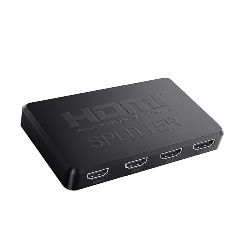 NEWCARE HDMI Splitter 1 in 4 Out, 4K Hdmi Splitter 1 in 4 Out Gleichzeitig, hdmi Verteiler 1 in 4 Out, HDMI Switch 1 in 4 Full HD HDTV Blu-Ray DVD, Fire Stick NEWCARE HDMI Splitter 1 in 4 Out, 4K Hdmi Splitter 1 in 4 Out Gleichzeitig, hdmi Verteiler 1 in 4 Out, HDMI Switch 1 in 4 Full HD HDTV Blu-Ray DVD, Fire Stick von NEWCARE