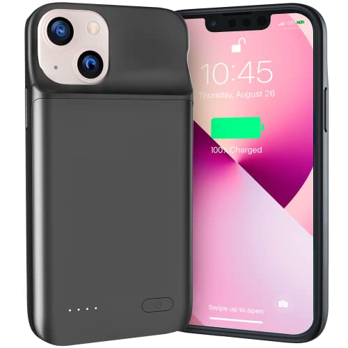 NEWDERY Akku Hülle für iPhone 12 Mini / 13 Mini, 4700mAh Portable Ladeschutzhülle, Extended Battery Ladegerät Fall für iPhone 12 Mini für iPhone 13 Mini (5.4 Zoll) von NEWDERY