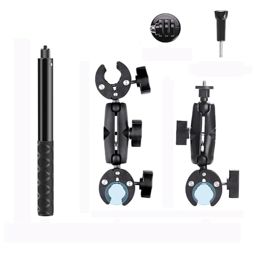 NEWFUN Kamera Halterung, Zubehör für insta360 x4, Motorrad Kit für insta360 x4,X3,X2 360-Grad-Drehung, Motorradhalterung, Kompatibel mit Mehreren Geräten NEWFUN Kamera Halterung, Zubehör für insta360 x4, Motorrad Kit für insta360 x4,X3,X2 360-Grad-Drehung, Motorradhalterung, Kompatibel mit Mehreren Geräten von NEWFUN