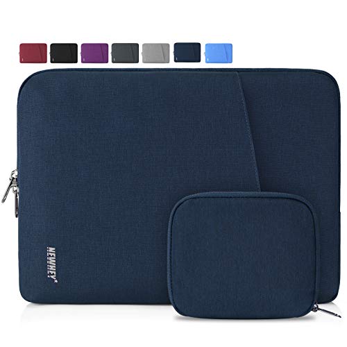 NEWHEY Laptophülle 14 Zoll Stoßfest Laptop Notebook Tasche Hülle Wasserdicht Schutzhülle Sleeve Case Kompatibel 14 mit Klein Fall Dunkelblau von NEWHEY