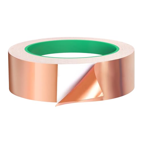 NEWJEK Kupferband Selbstklebend, 20m x 30mm Kupferfolie Selbstklebend, Beidseitig Leitende Copper Tape Gegen Schnecken, Kupfer Klebeband für EMI Abschirmung Schneckenschutz Elektro Reparatur NEWJEK Kupferband Selbstklebend, 20m x 30mm Kupferfolie Selbstklebend, Beidseitig Leitende Copper Tape Gegen Schnecken, Kupfer Klebeband für EMI Abschirmung Schneckenschutz Elektro Reparatur von NEWJEK