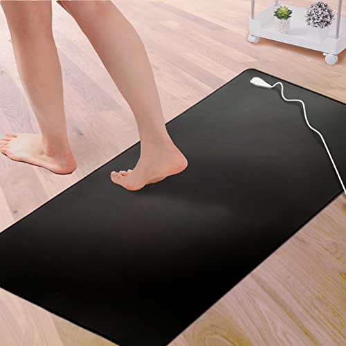 Erdungsmatte, Universal-Erdungspad für Computer, Fuß und Bett, geerdete Fußtherapie, lindert Schmerzen, Entzündungen, negative Ionen, Karpaltunnel für besseres Arbeiten und Spielen (99 x 30 cm) von NEWMEIL
