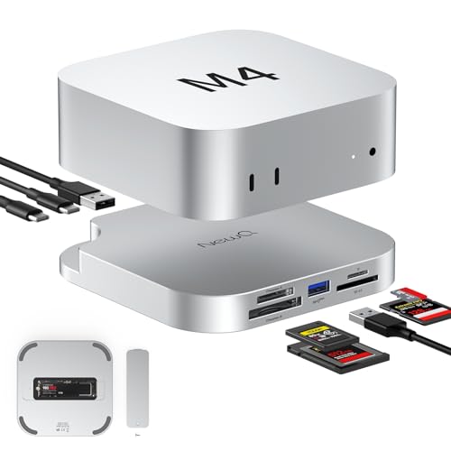 NewQ Mac mini M4 Dock für Apple, USB 3.2 10Gbps CFexpress Typ B/Typ A Kartenleser, SD/TF 4.0 Slot, M.2 NVMe SSD Gehäuse, 10Gbps USB-C, 5Gbps USB-A*2, für Fotografen, Content Creators, Filmemacher NewQ Mac mini M4 Dock für Apple, USB 3.2 10Gbps CFexpress Typ B/Typ A Kartenleser, SD/TF 4.0 Slot, M.2 NVMe SSD Gehäuse, 10Gbps USB-C, 5Gbps USB-A*2, für Fotografen, Content Creators, Filmemacher von NEWQ