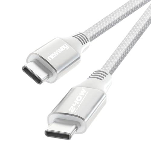 NEWWAY - 2024 Neu – USB-Kabel C auf USB C 240 W 1 Meter – Schnellladung USB Typ C – Nylon geflochten – kompatibel mit Handy, Tablets, Laptop von NEWWAY