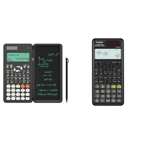 NEWYES Scientific Taschenrechner 417 Funktionen Engineering Calculator & Casio FX-87DE PLUS-2 Wissenschaftlich-Technischer Schulrechner, Schwarz von NEWYES
