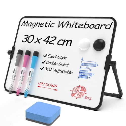 NEWYES Whiteboard Magnetisch Memoboard A3-Größe mit Ständer, Tragbare Doppelseitige Beschreibbar Whiteboard Staffelei Desktop Schreibtafel zum Notieren im Büro, Geschäft und zu Hause NEWYES Whiteboard Magnetisch Memoboard A3-Größe mit Ständer, Tragbare Doppelseitige Beschreibbar Whiteboard Staffelei Desktop Schreibtafel zum Notieren im Büro, Geschäft und zu Hause von NEWYES