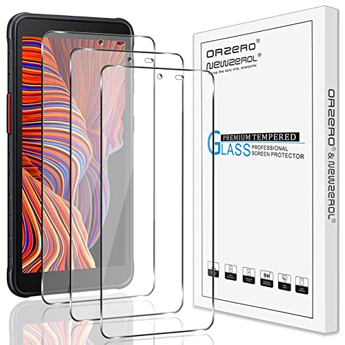 NEWZEROL 3 Stück Kompatibel für Samsung Galaxy Xcover 5 Display Glasschutz Displayschutzfolie [Blasenfrei] Fallfreundlich Anti Scratch 9 Härte Hochauflösende Displayschutzfolie - Transparent von NEWZEROL