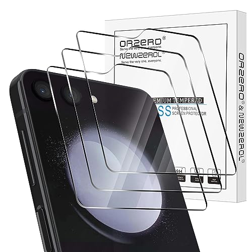 NEWZEROL 3 Stück Panzerfolie Kompatibel für Samsung Galaxy Z Flip 5 5G Rückbildschirm, Kratzfestes, Hochauflösendes, Blasenfreies Displayschutzfolie aus Gehärtetes Glas für Samsung Flip 5 von NEWZEROL