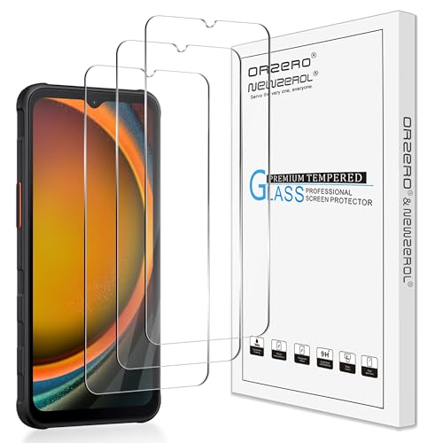 NEWZEROL 3 ​​Stück Schutz Kompatibel für Samsung Galaxy Xcover 7 Pro Displayschutzglas, 2,5D Gebogene Kante Bogenkanten Kratzfest Härte 9 Hochauflösend Displayschutzfolie von NEWZEROL