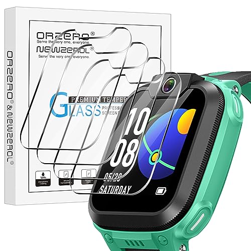 NEWZEROL 4 Stück Displayschutzfolie aus Gehärtetem Glas Kompatibel für Imoo Watch Phone Z1, [Blasenfrei] [Kratzfest] [Vollständige Abdeckung] Hochauflösende Displayschutzfolie von NEWZEROL