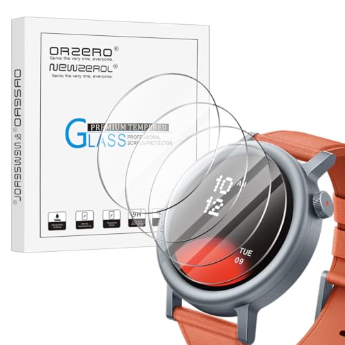 NEWZEROL 4 Stück Schutzfolie Kompatibel für CMF Watch Pro 2 Displayschutz, 2.5D Arc Edges 9H Glas Anti-Kratzer Blasenfrei Displayschutzfolie für CMF by Nothing Watch Pro 2 von NEWZEROL
