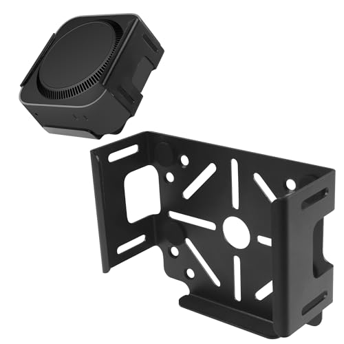 NEWZEROL VESA-Halterung kompatibel mit Mac Mini M4 / Pro,Kohlenstoffstahl Platzsparend Halterung unter dem Schreibtisch/der Wand/hinter dem Monitor, kratzfestes Wärmeableitungsdesign für Büro Zuhause von NEWZEROL
