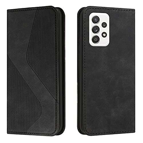 NEXCURIO Handy Hülle für Samsung Galaxy A23 / M23 5G / M13 4G Handyhülle mit Kartenfäch Klapphülle Klappbar Schutzhülle Leder Flip Wallet Case Cover Tasche Handytasche Stoßfeste - Schwarz von NEXCURIO