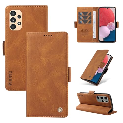 NEXCURIO Hülle für Samsung Galaxy A52s / A52 5G Handyhülle Klappbar mit Kartenfäch Klapphülle Lederhülle Schutzhülle Handytasche Handy Tasche Leder Flip Case Cover - Braun von NEXCURIO