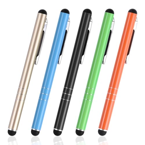 Tablet Stift Eingabestift 5 Stück Touchstift Stylus Pen Touchscreen Handy Stift für iPhone Samsung Galaxy Huawei und Alle Smartphone von NEXMEE