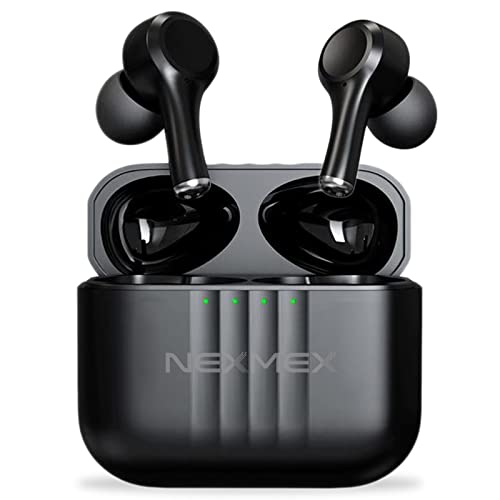 NEXMEX Kopfhörer ANC Earbuds Bluetooth 5.2 In-Ear Kabellos kompatibel mit Apple iPhone 16 16e 15 14 11 12 Plus Pro Max Mini Hi-Fi Stereo Wireless Noise Cancelling Headset, Farbe:Schwarz NEXMEX Kopfhörer ANC Earbuds Bluetooth 5.2 In-Ear Kabellos kompatibel mit Apple iPhone 16 16e 15 14 11 12 Plus Pro Max Mini Hi-Fi Stereo Wireless Noise Cancelling Headset, Farbe:Schwarz von NEXMEX