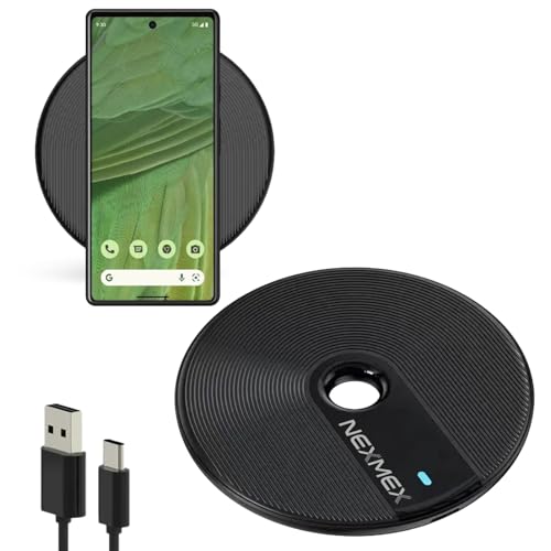 NEXMEX QI Induktive Ladestation kompatibel mit Google Pixel 8a / Fold / 8/8 Pro / 7a / 7/7 Pro Induktionsladegerät 15W Wireless Charger Kabelloses Universal Schnellladegerät Ladematte von NEXMEX