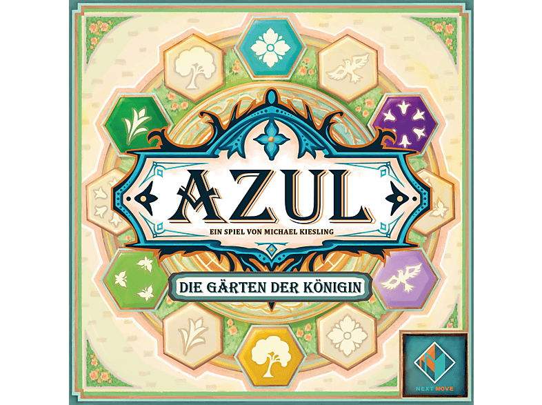 NEXT MOVE GAMES NMGD0009 AZUL-DIE GÄRTEN DER KÖNIGIN Brettspiel Mehrfarbig von NEXT MOVE GAMES