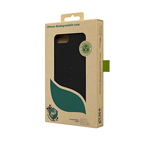 NEXT ONE Eco Case for iPhone SE 2nd Gen and 3rd Gen, iPhone 6/7/8 100% Biodegradable and Compostable | Black von NEXT ONE