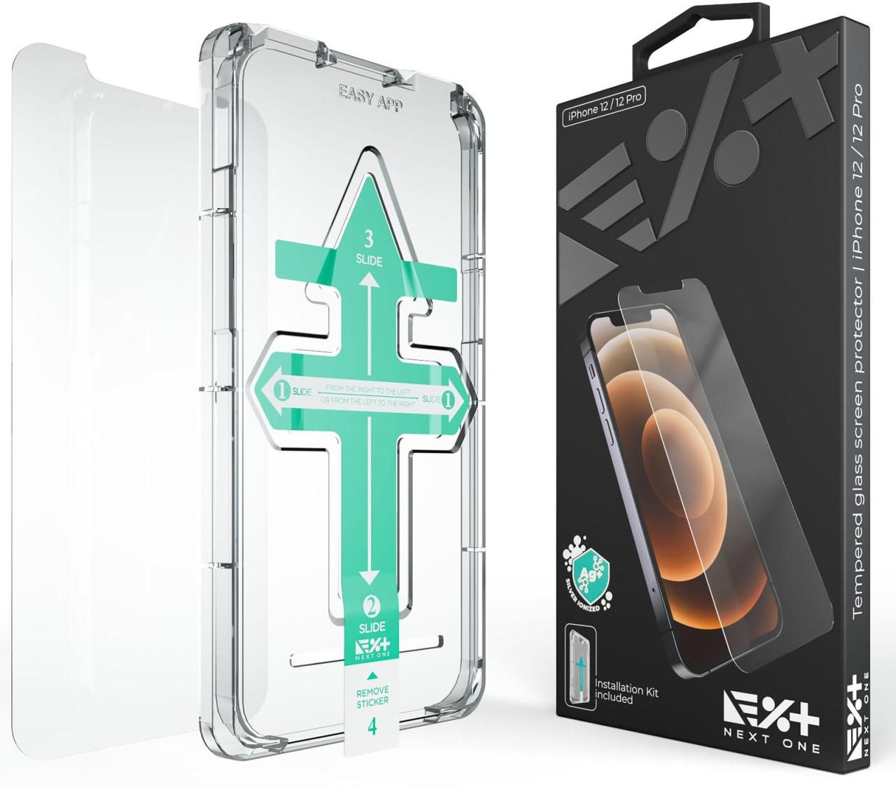 NEXT ONE Display-Schutzglas passend für Modell: iPhone 12, iPhone 12 Pro - Apple von NEXT ONE