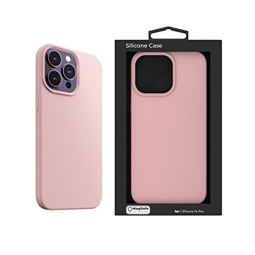 NEXT ONE Silicone Case, Magnetic Wireless Charging, Compatible with iPhone 14 Pro|Pink von NEXT ONE