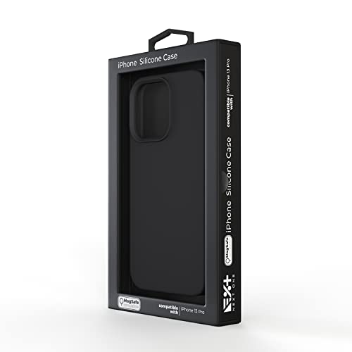 NEXT ONE Silicone Case Magnetic Wireless Charging, Compatible with iPhone 13 Pro|Black von NEXT ONE