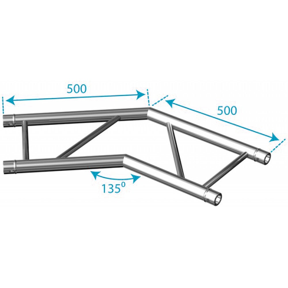 NEXT Truss NH32-L135H Horizontal Ladder Truss Corner, 135° NEXT Truss NH32-L135H Horizontal Ladder Truss Corner, 135° von NEXT Truss