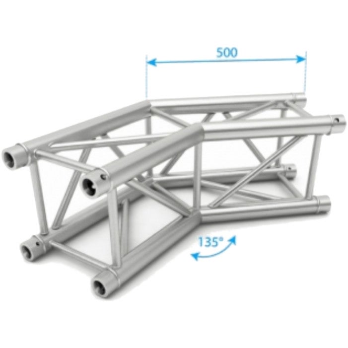 NEXT Truss NH34-L135 Square Truss Corner Section, 135m von NEXT Truss
