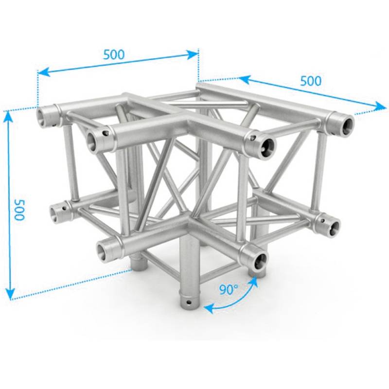 NEXT Truss NH34-L90D Square 3-Way Truss Section von NEXT Truss