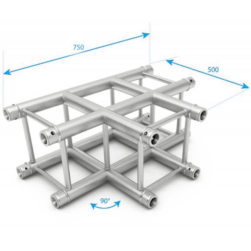 NEXT Truss NH34-T Horizontal Square 3-Way Truss Section von NEXT Truss