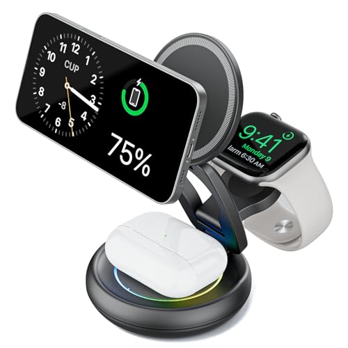 3-in-1-Ladestation für Apple-Geräte, Induktive Ladestation für iPhone 16 15 14 13 12 11 Pro Max, für Apple Watch 10/9/Ultra/8/7/6/SE/5/4/3, für AirPods Pro 4 3 2 3-in-1-Ladestation für Apple-Geräte, Induktive Ladestation für iPhone 16 15 14 13 12 11 Pro Max, für Apple Watch 10/9/Ultra/8/7/6/SE/5/4/3, für AirPods Pro 4 3 2 von NEZART
