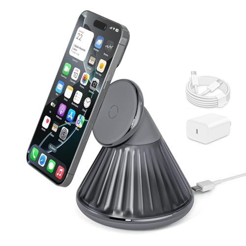 Ladestation für iPhone, Induktive Ladestation für iPhone 16 15 14 13 12 11 Pro Max Serie, Magsafe Wireless Charger mit Nachtlamp Ladestation für iPhone, Induktive Ladestation für iPhone 16 15 14 13 12 11 Pro Max Serie, Magsafe Wireless Charger mit Nachtlamp von NEZART