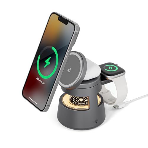 Magsafe Ladegerät für iPhone, Ladestation für Apple Watch und iPhone, Induktive Ladestation für iPhone 16 15 14 13 12 Pro Max Serie, für Apple Watch 10/9/Ultra/8/7/6/SE/5/4/3, für AirPods Pro 4 3 2 Magsafe Ladegerät für iPhone, Ladestation für Apple Watch und iPhone, Induktive Ladestation für iPhone 16 15 14 13 12 Pro Max Serie, für Apple Watch 10/9/Ultra/8/7/6/SE/5/4/3, für AirPods Pro 4 3 2 von NEZART